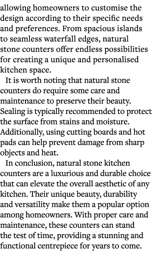 allowing homeowners to customise the design according to their specific needs and preferences. From spacious islands ...