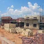 Clay & face bricks were chosen for the construction of this social housing development at Cosmo City