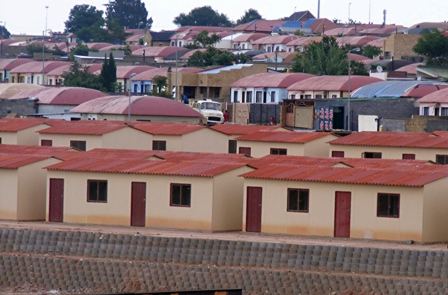 Duro supplies a wide range of steel windows and doors for the low-cost housing market, as seen in this housing development in Orlando, Soweto. 