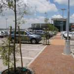 Corobrik's Cederberg and Nutmeg paving bricks make up the pedestrian boulevard of Secunda Mall's entrance
