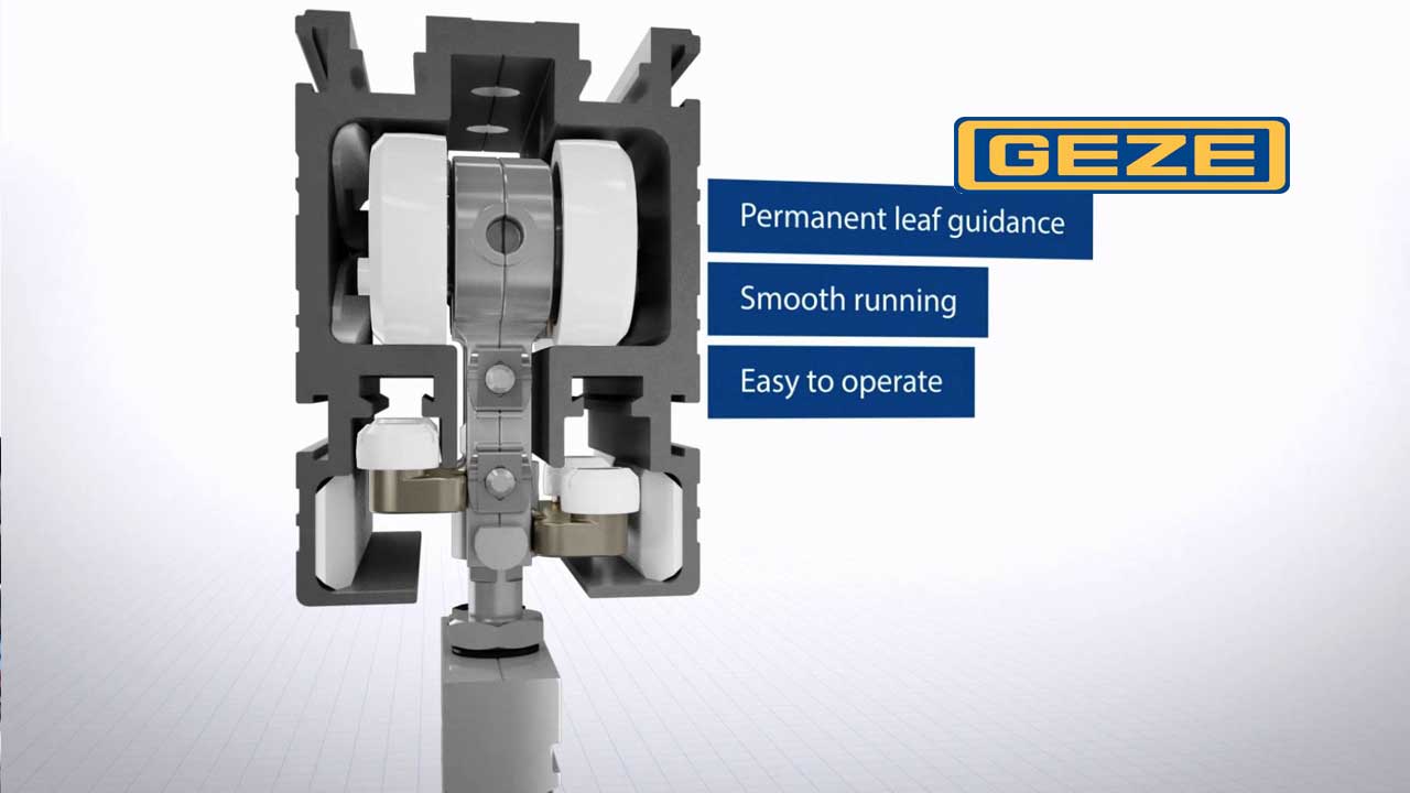 GEZE MSW SmartGuide - manual sliding wall systems made by GEZE
