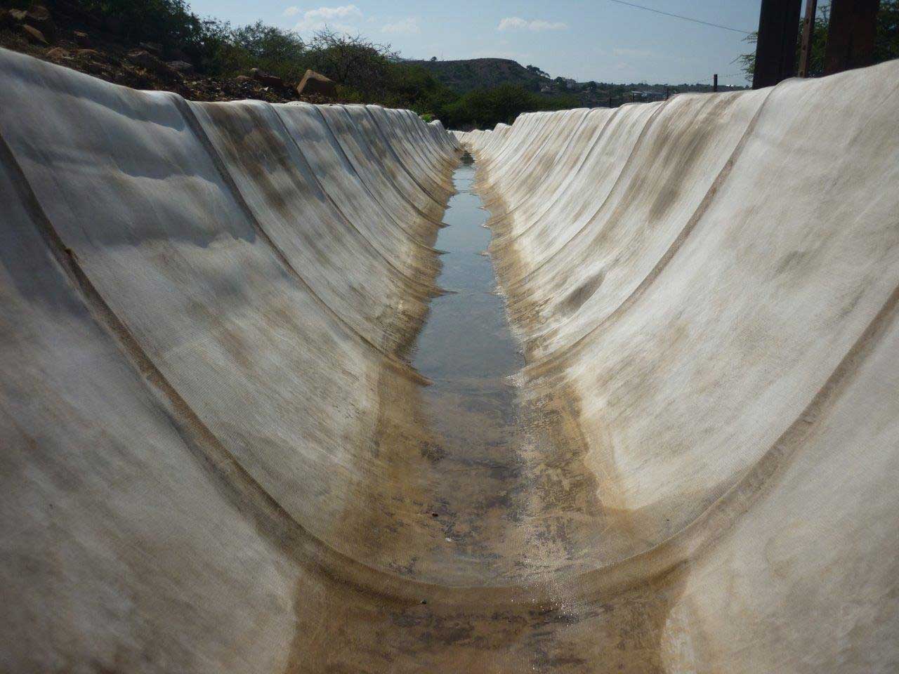 Kaytech Concrete Canvas saves on concrete lining for irrigation canal