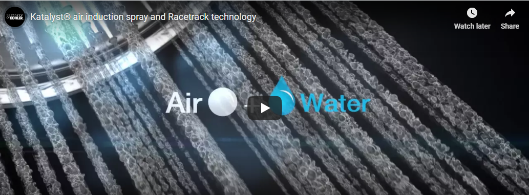 Katalyst® air induction spray and Racetrack technology