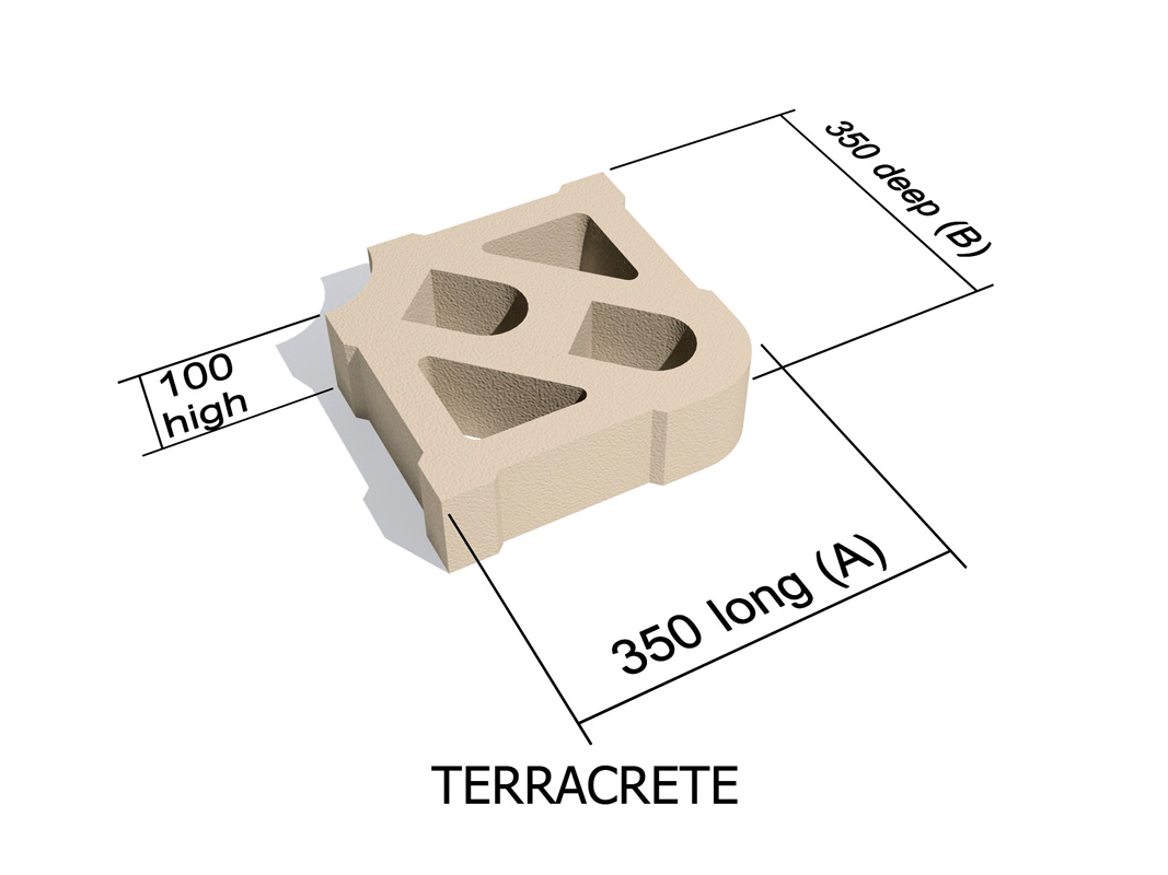 Terracrete Hard Lawn Paver (wet and dry cast)