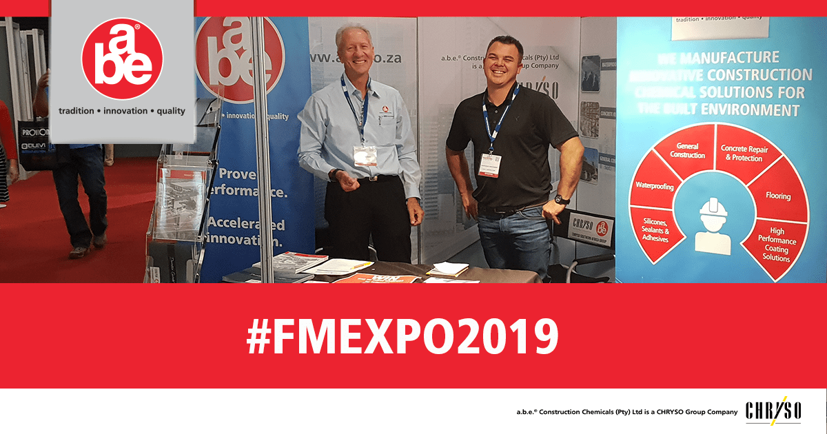 a.b.e construction chemicals at the facilities management expo