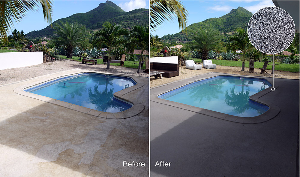 renocrete application before and after