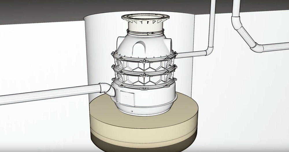Installation video - pumping station Aqualift F XL dry set-up