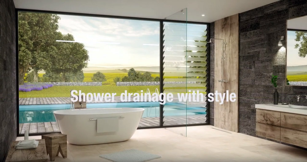 Shower drainage with style