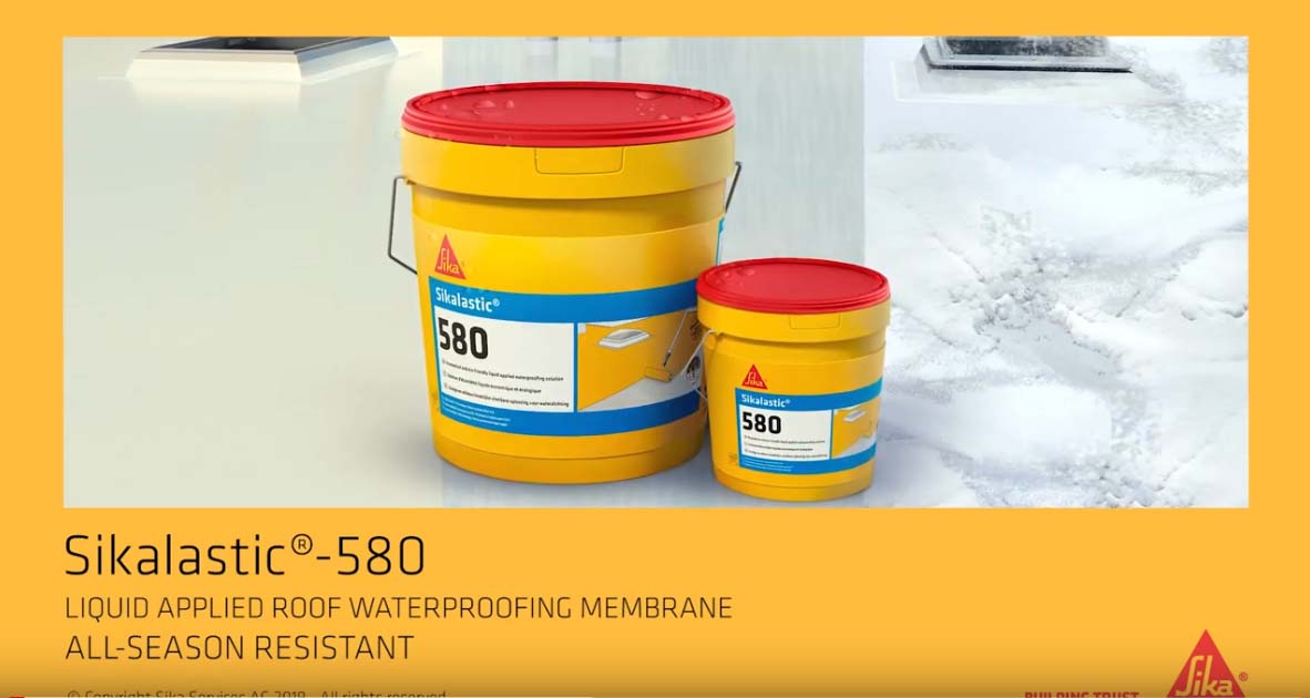 Liquid applied roof waterproofing membrane - Sikalastic®-580