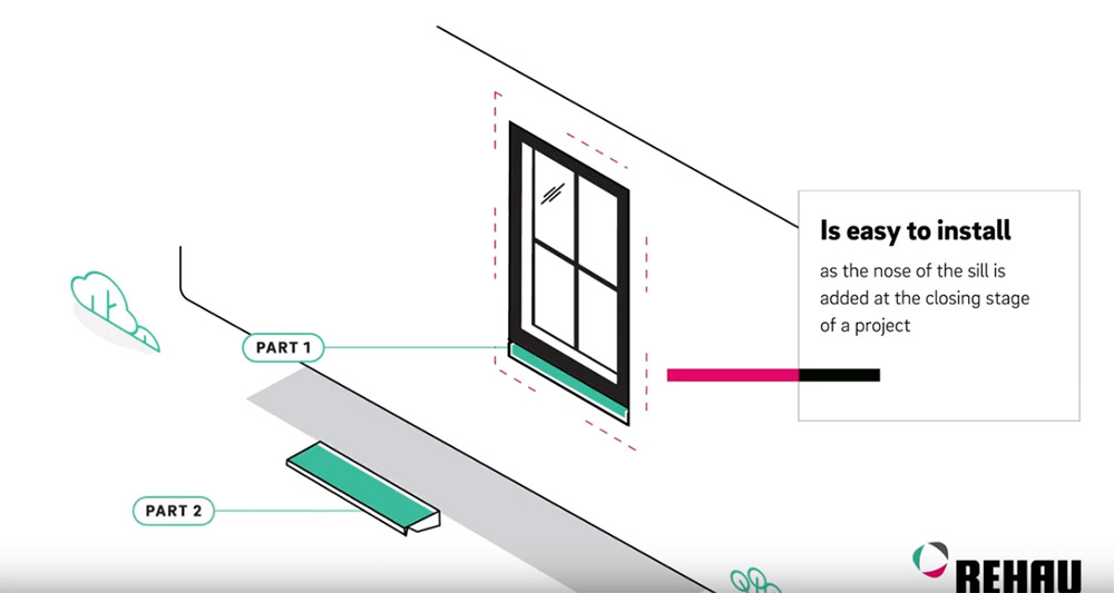 Two-part Retrofit Window Sill from REHAU
