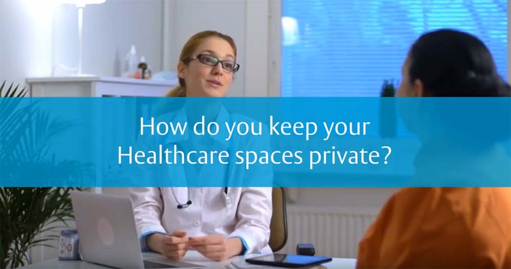 Consultation rooms remain private with Code Handle®