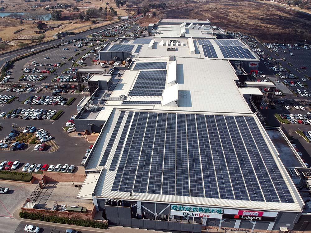 State-of-the-art solar plants at shopping malls