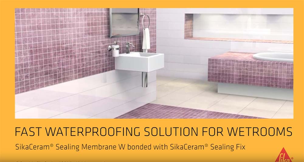 SikaCeram® Sealing Membrane W - waterproofing and decoupling membrane for wet rooms