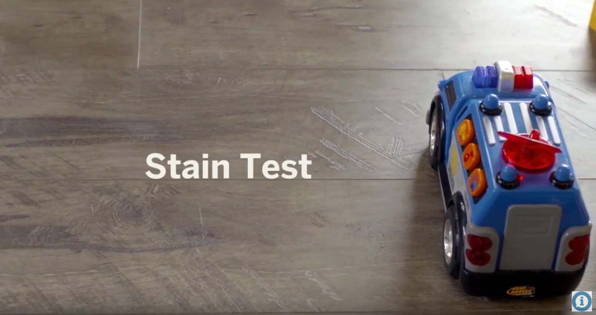 Stain Resistance Test AtroGuard® Flooring