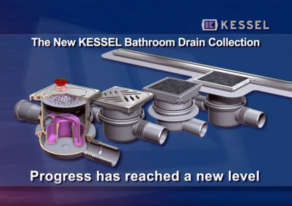 Product video - Bathroom drains (Classic and Superflat) and shower channels (Linearis)
