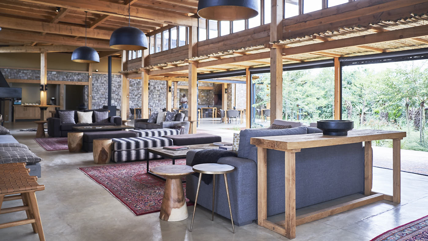 Finishes used at Kariega Game Reserve