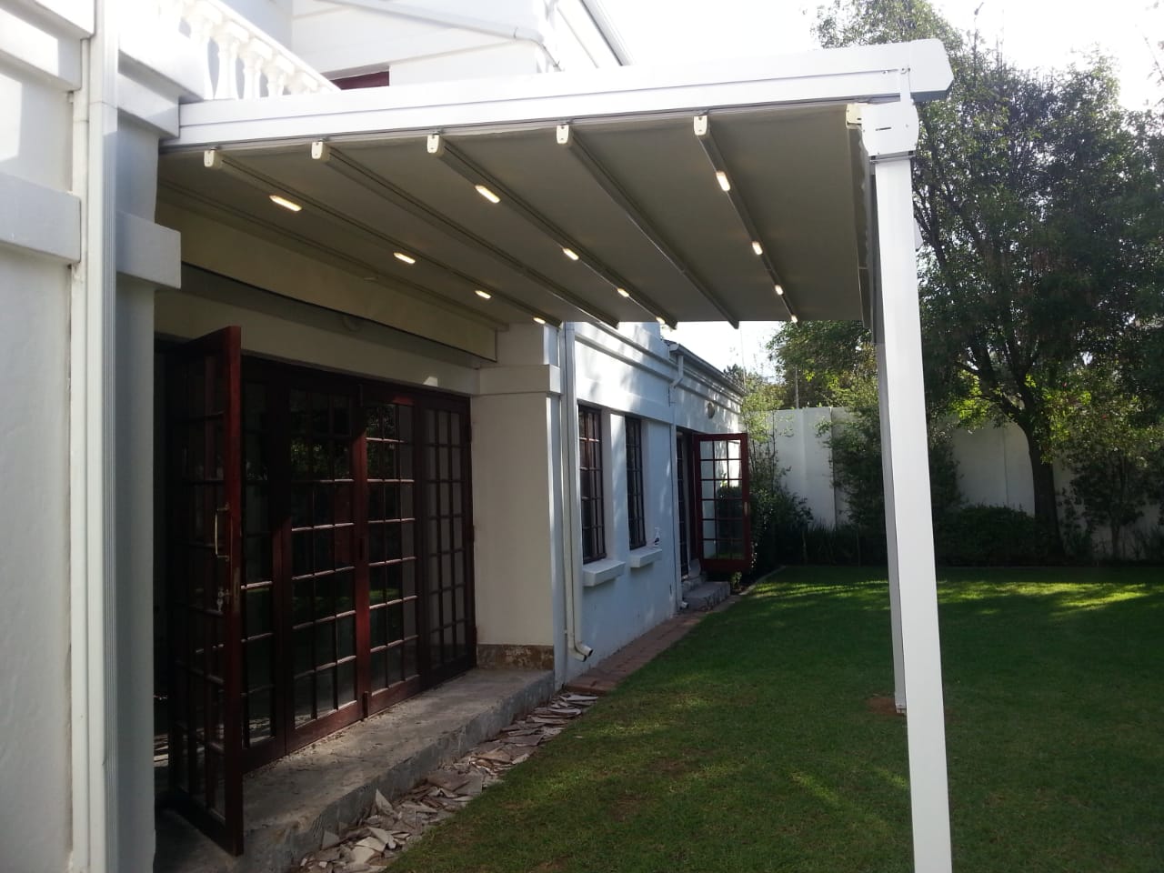 Add a retractable awning