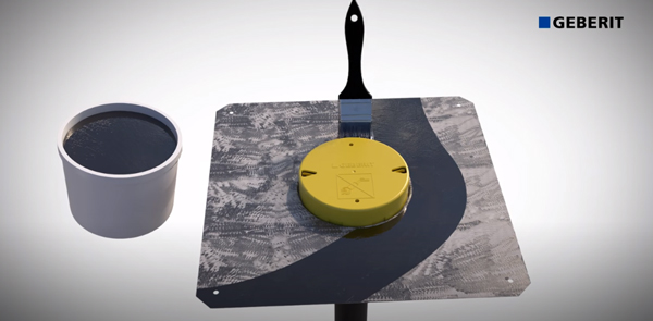 GEBERIT Pluvia Vapor Barrier Bitumen - Installation
