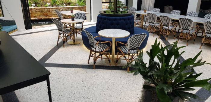 screedcrete interior lounge area