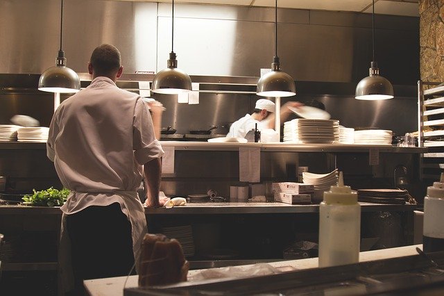 Stainless steel cladding in kitchens