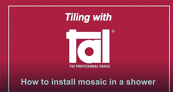 How to install mosaic in a shower