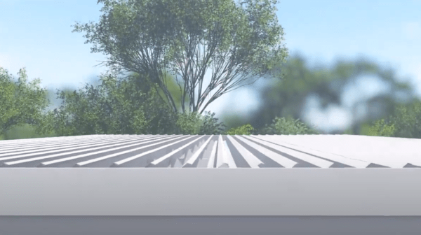 Adjustable Roof with smooth gutter