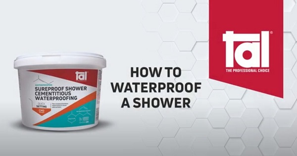How to waterproof a residential shower