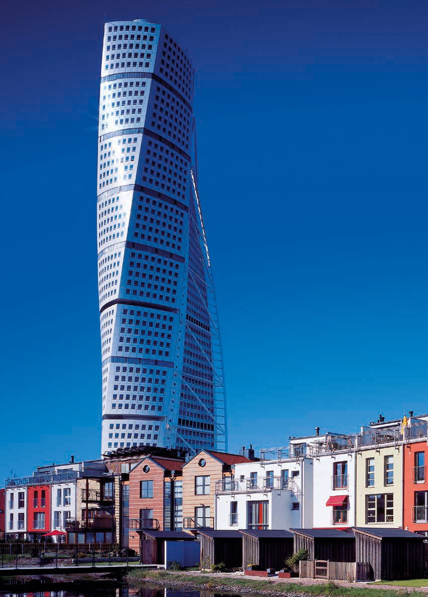 The bonded window is a high tech element