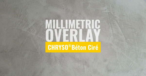 CHRYSO®Béton Ciré – Application