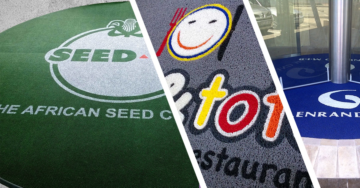 Easily design your own customised logo mat