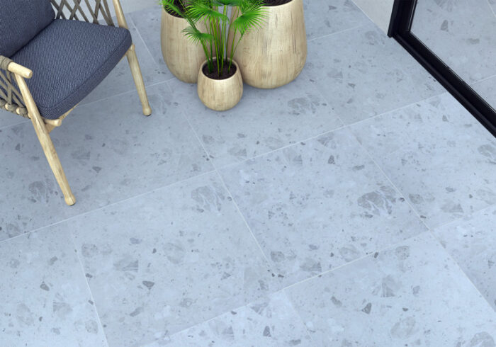 cool terrazzo looking tiles