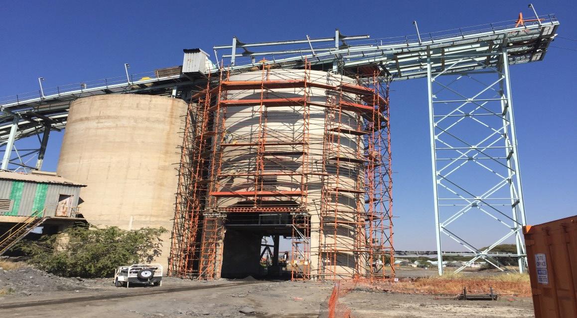 Silo structural repair in Limpopo