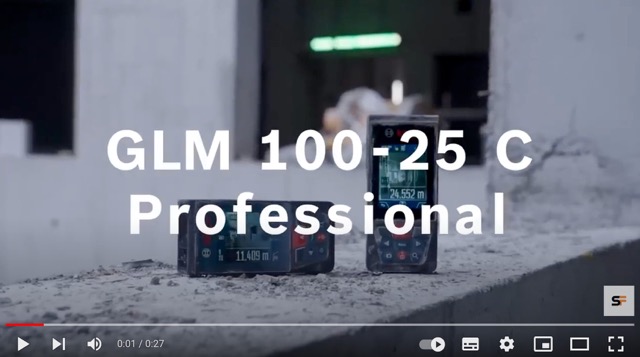 Measuring Tools Bosch GLM 100 25 C Professional Laser Measure   Camera, 100 m, Bluetooth, IPS Colour