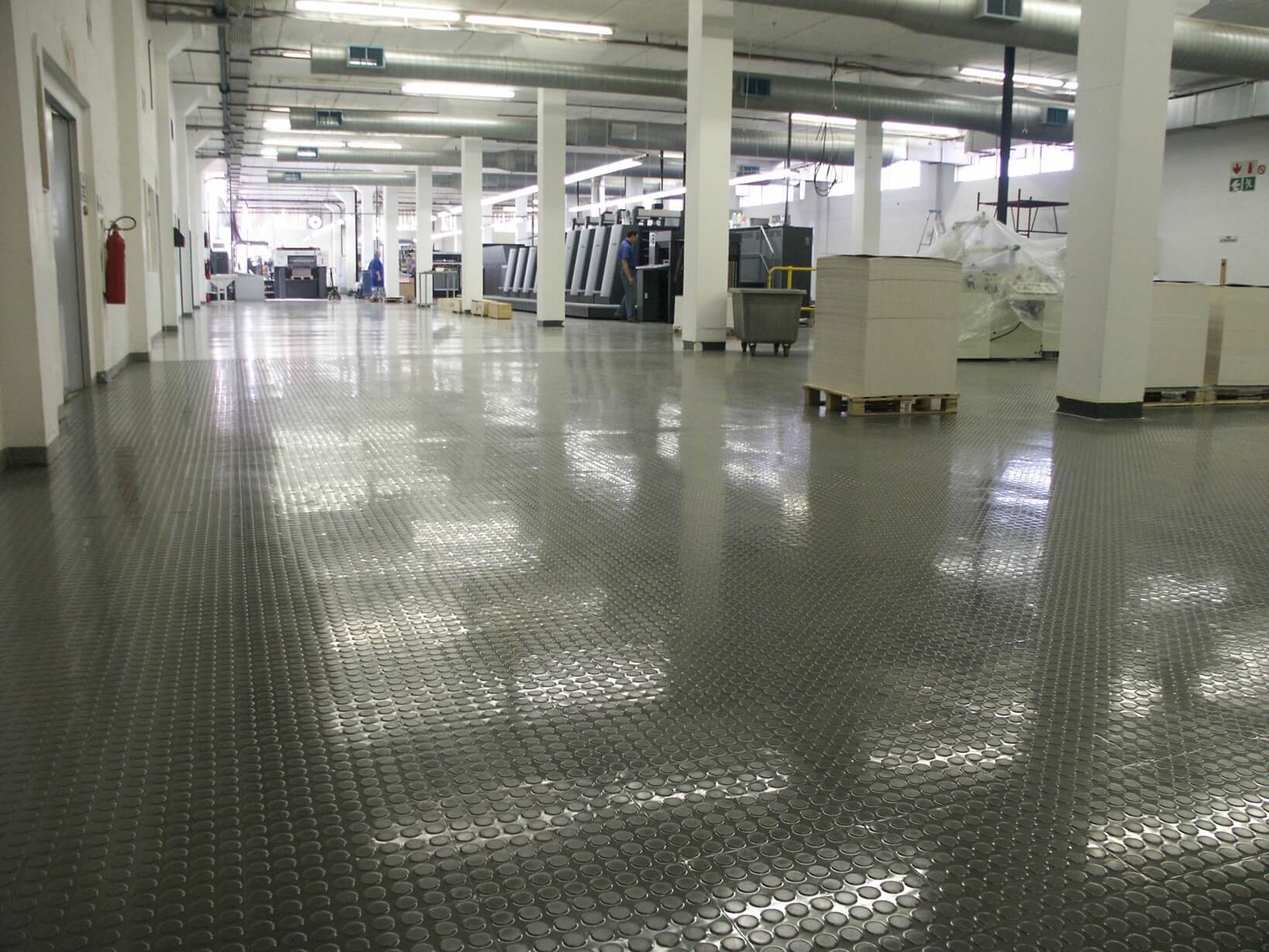 Transit studded PVC Flooring the right choice for high traffic areas